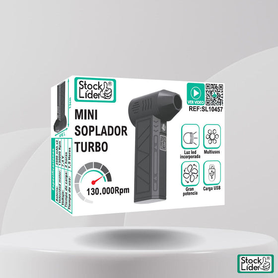 Mini soplador turbo compacto USB-C