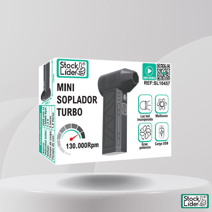 Mini soplador turbo compacto USB-C
