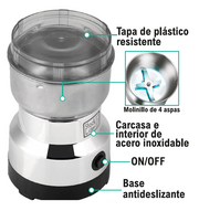 Moledor de café eléctrico multifunción