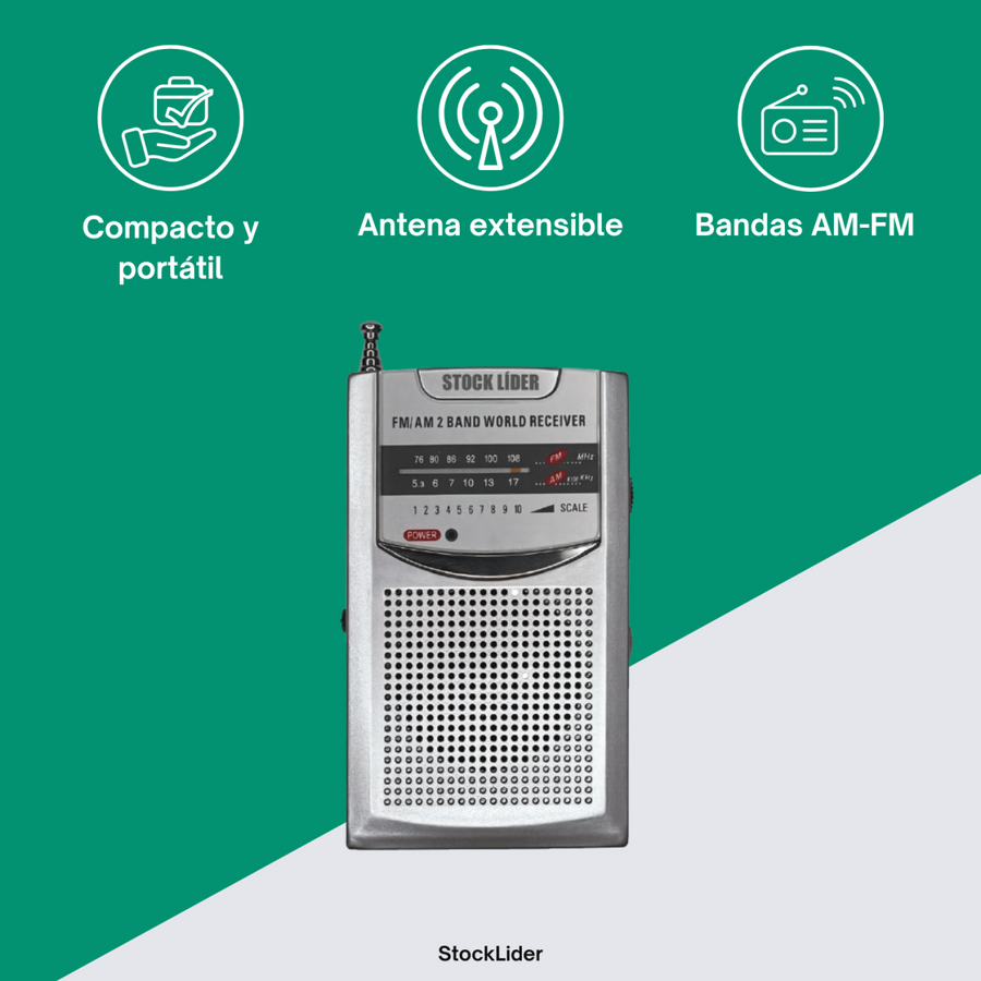 Radio de bolsillo, señal real