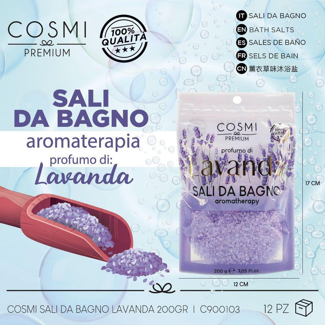 Sal de baño lavanda para relajarte