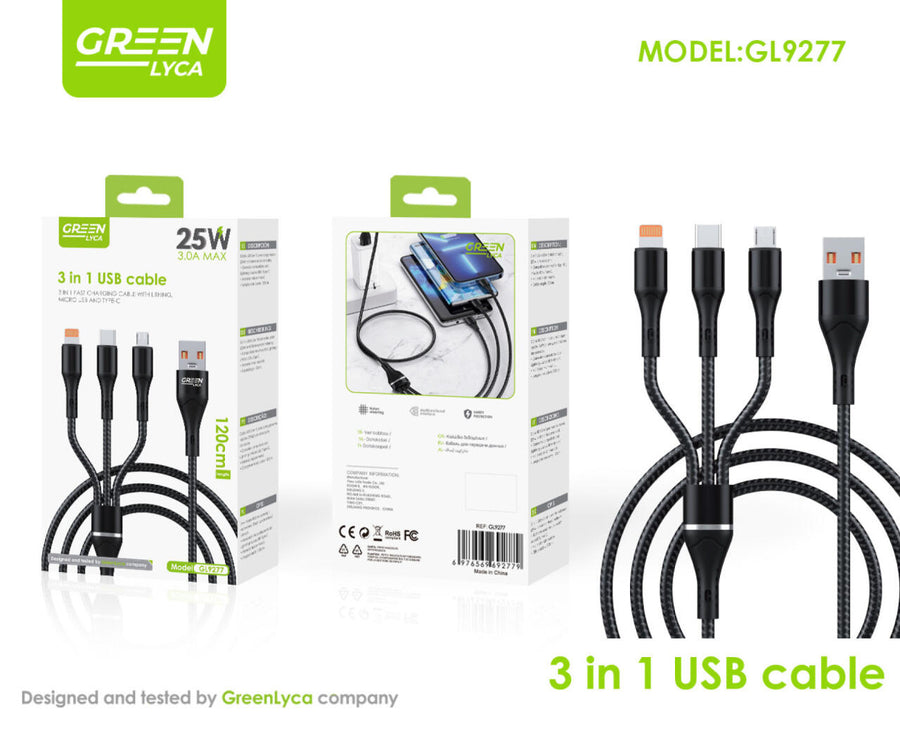 Un cable. Tres conexiones.