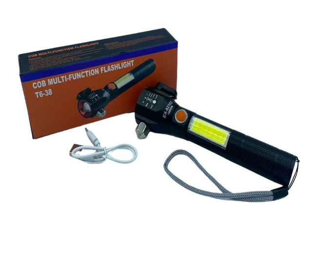 Linterna táctica LED recargable multifunción