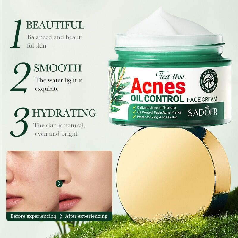 Crema facial árbol de té para acné