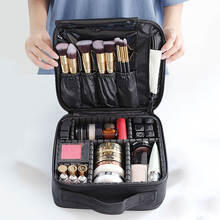 Maleta de maquillaje rosa profesional