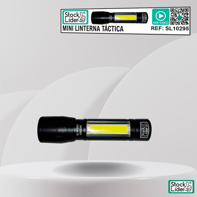 Mini linterna táctica USB compacta