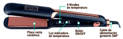 Plancha para el cabello cerámica rápida