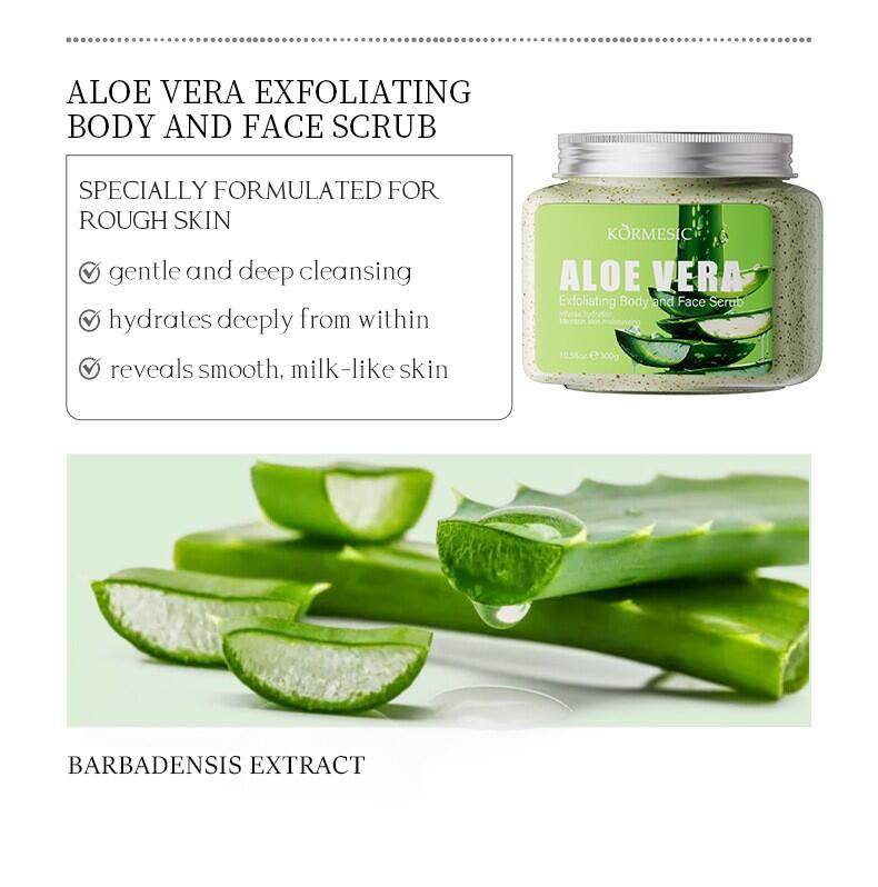 Exfoliante corporal aloe vera 300g