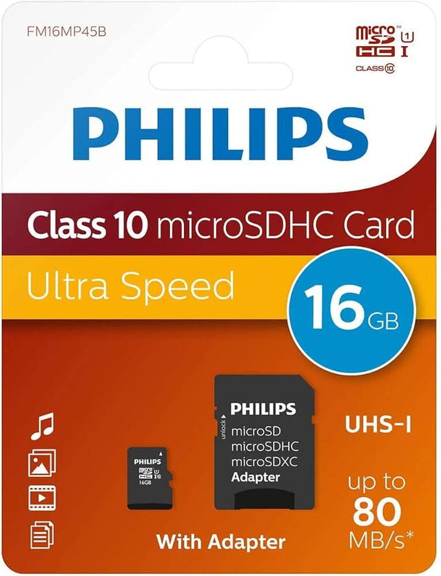 Tarjeta SD PHILIPS rápida y compatible
