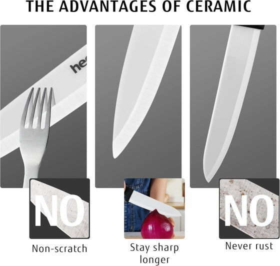 Cuchillo de cerámica 25 cm para cocina