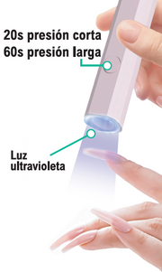Secador de uñas UV portátil inalámbrico