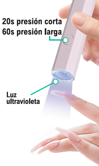 Secador de uñas UV portátil inalámbrico