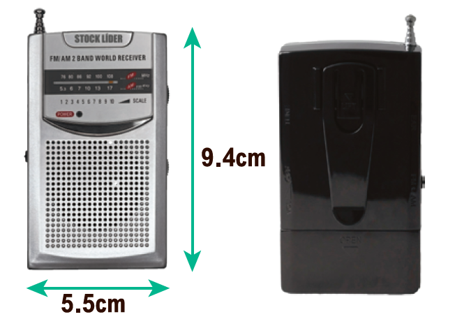 Radio AM FM portátil compacta