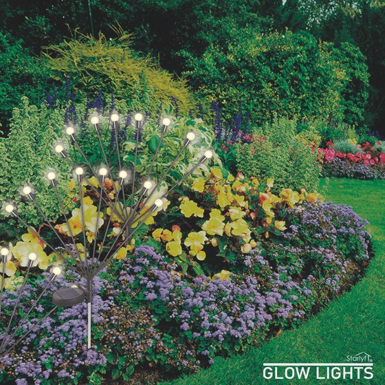 Luces solares efecto luciérnaga para jardín