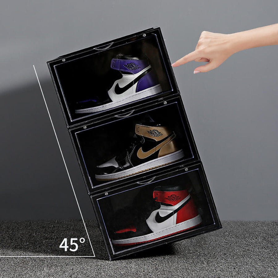 Cajas Zapatos Apilables Transparentes Pack 4