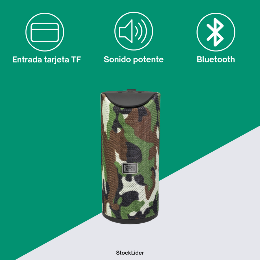 Altavoz bluetooth portátil con soporte