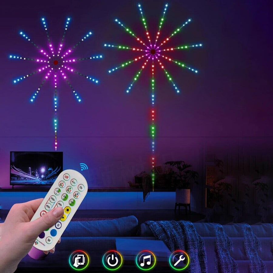 Tira LED fuegos artificiales para interior