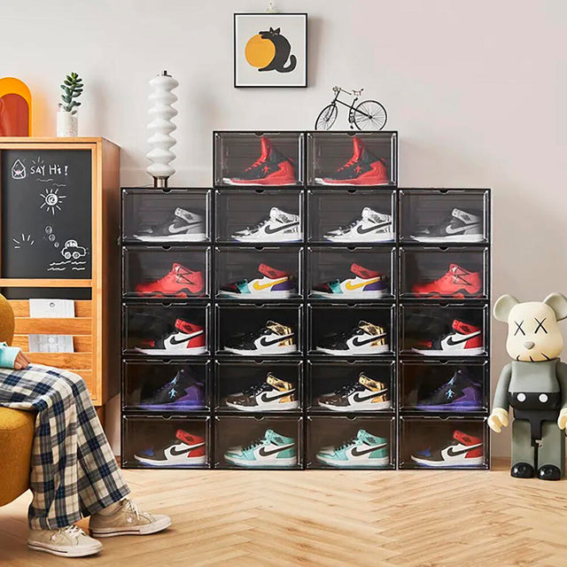 Cajas para sneakers apilables 4 uds