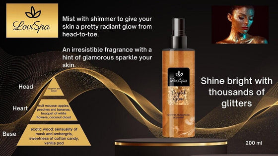 Body Mist Crystal Glow 200ml iluminador
