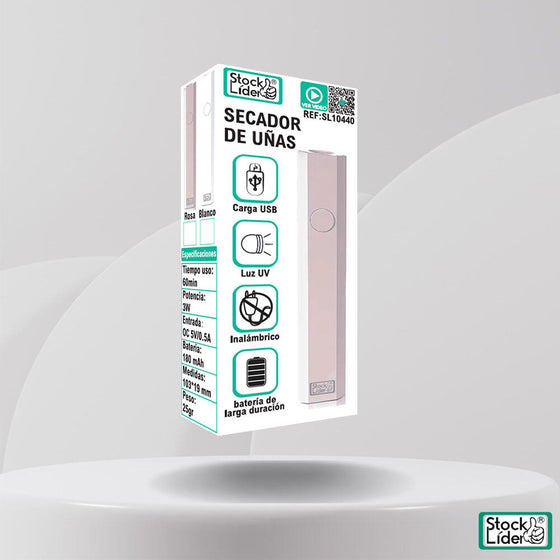 Secador de uñas UV portátil inalámbrico