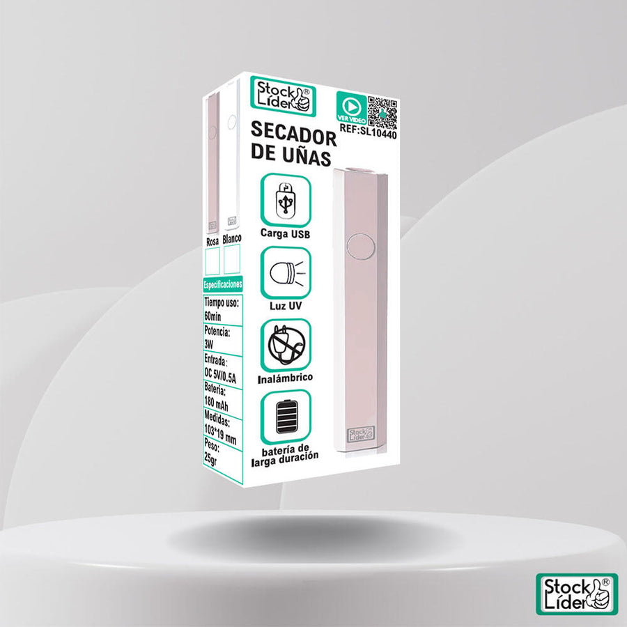 Secador de uñas UV portátil inalámbrico