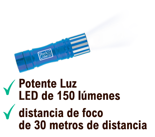 Linterna LED compacta de aluminio