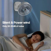 Ventilador portátil con pinza silencioso