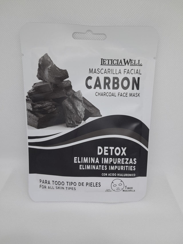 Mascarilla facial de carbón hidratante
