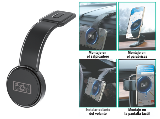 Soporte móvil magnético para coche y moto