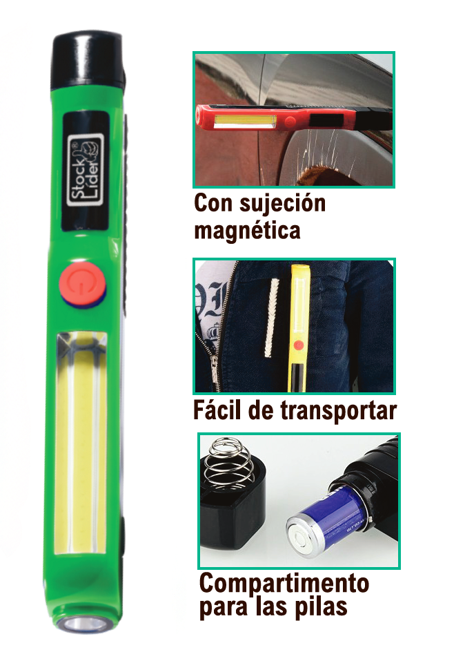 Mini linterna LED COB compacta USB