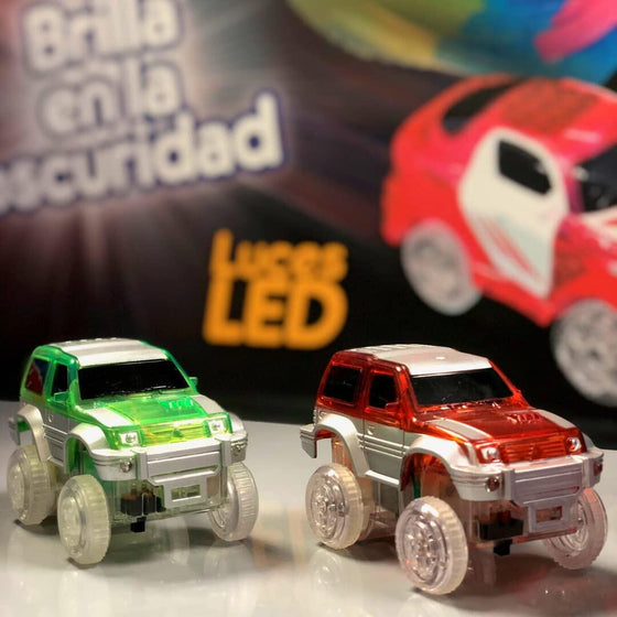Coches Fantastic Tracks con luz LED