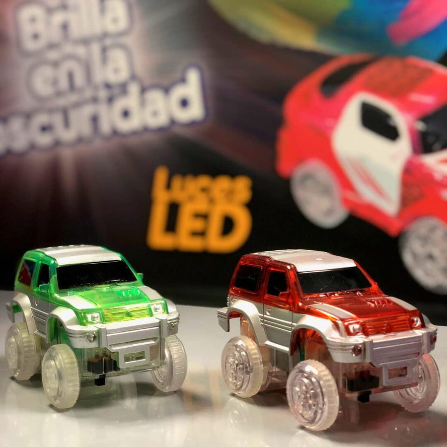Coches Fantastic Tracks con luz LED