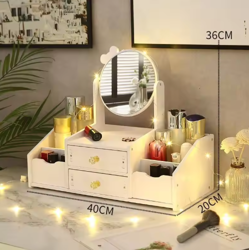 Organizador de cosméticos con cajón