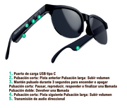 Gafas de sol con altavoz Bluetooth