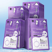 Mascarilla facial 3 pasos ácido hialurónico