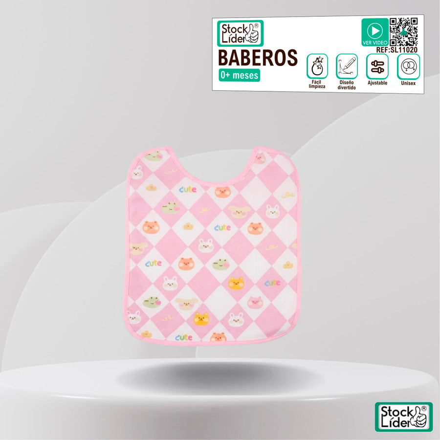 Baberos para bebé cómodos y ajustables