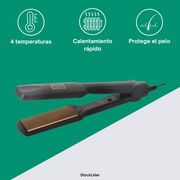 Plancha para el cabello de cerámica turmalina