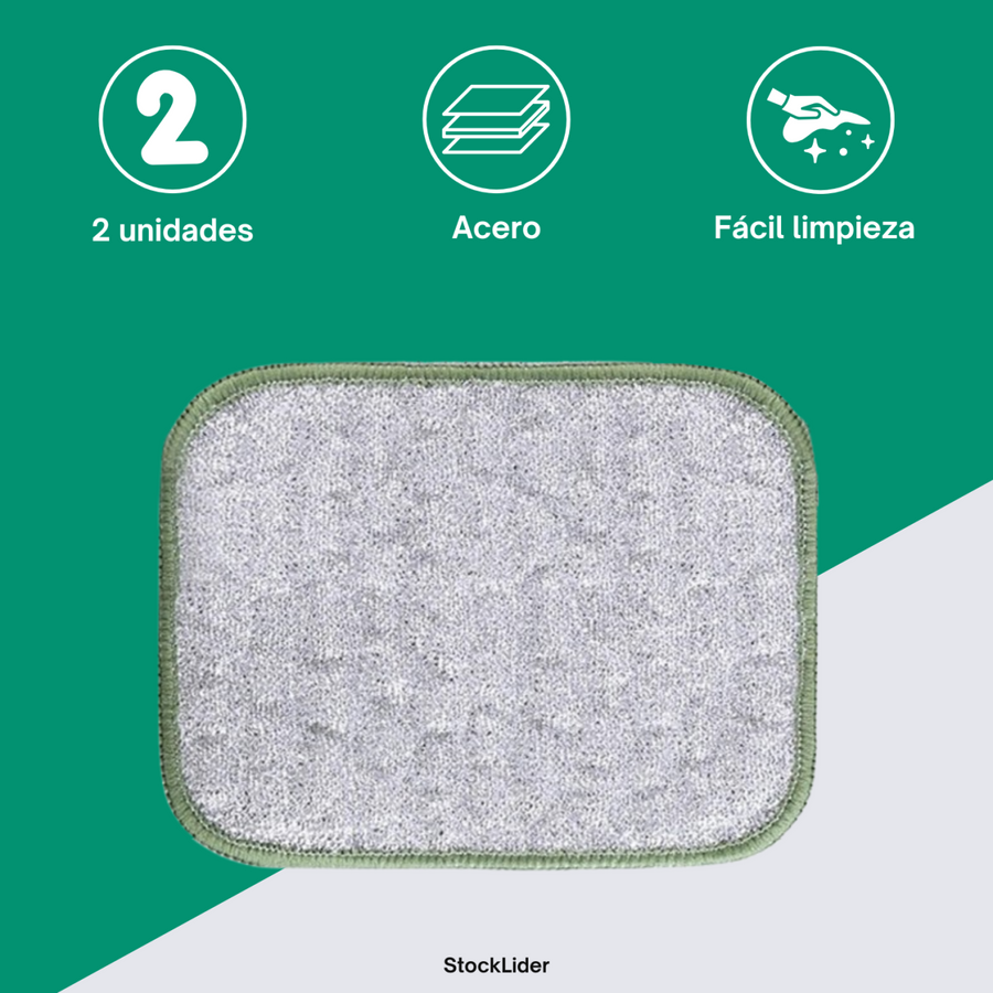 Paño con alambre de acero reutilizable