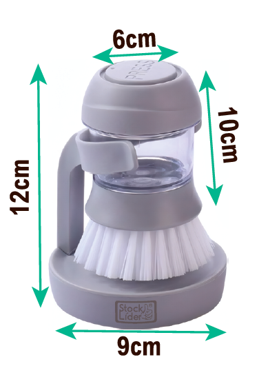 Cepillo con dispensador para limpieza fácil