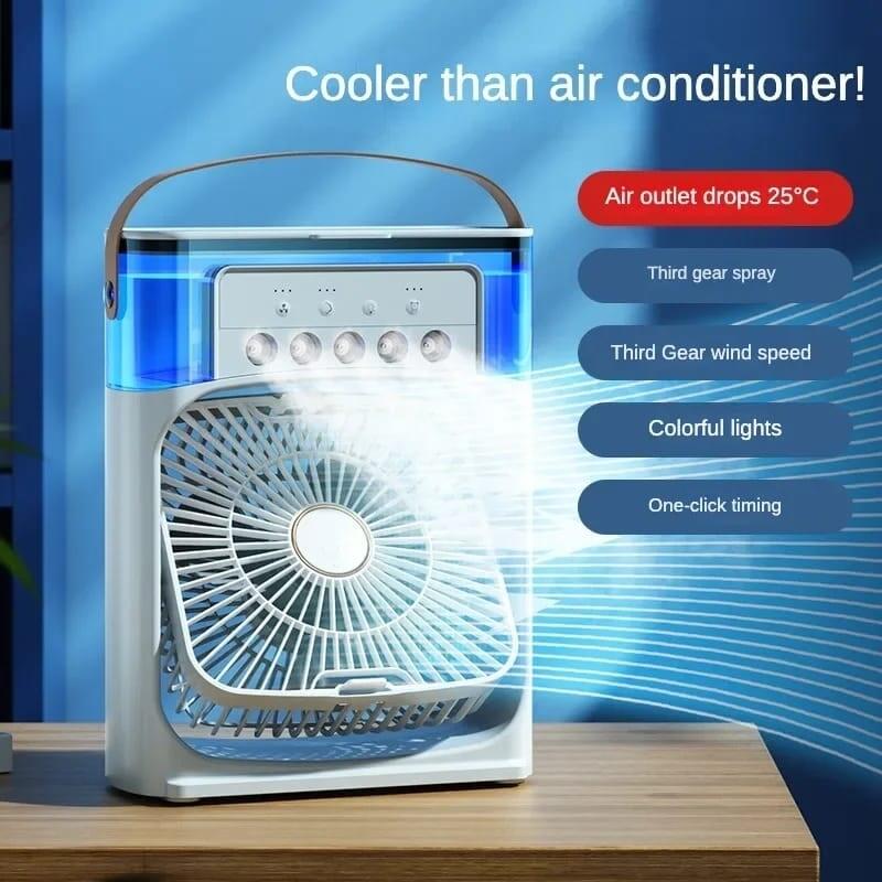 Ventilador aire frío con agua RGB USB