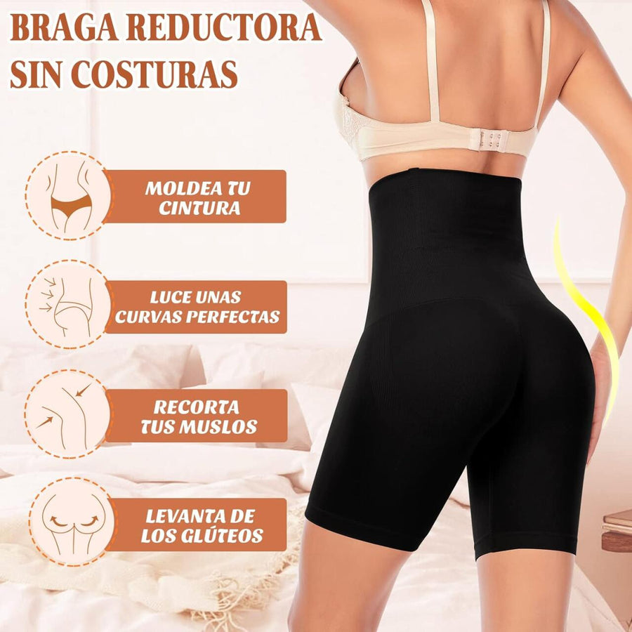 Faja moldeadora negra de cintura alta