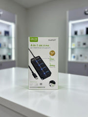 Hub USB 4 en 1 con interruptores On/Off