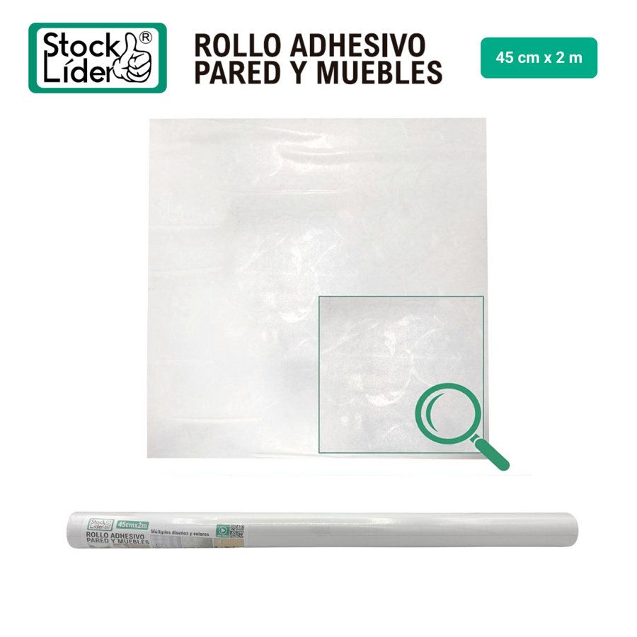Rollo adhesivo pared y muebles 45x2m