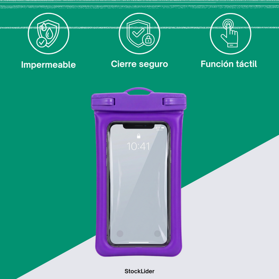 Funda impermeable para móvil táctil