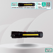 Linterna recargable con zoom USB