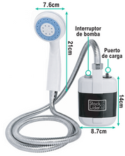 Ducha portátil recargable para camping