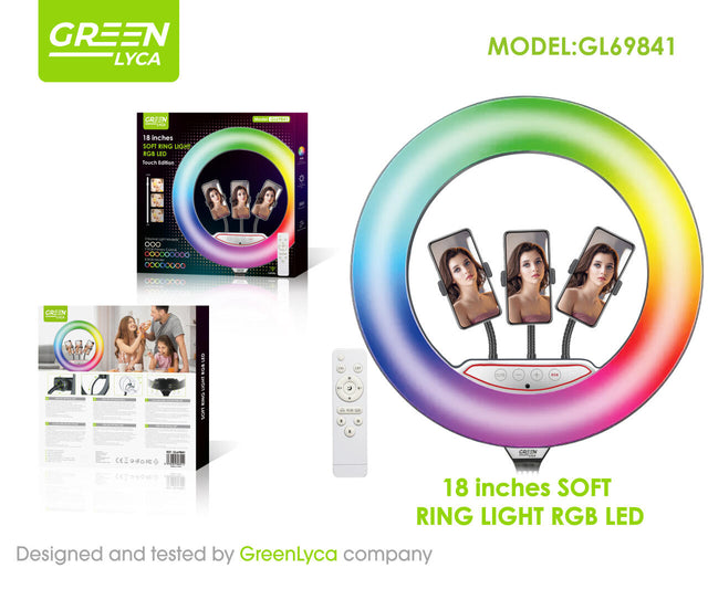 Luz LED 18 pulgadas para foto y vídeo