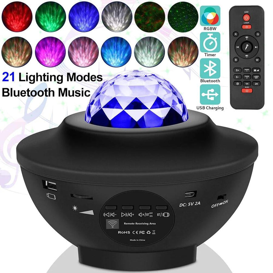 Proyector de galaxia LED con Bluetooth