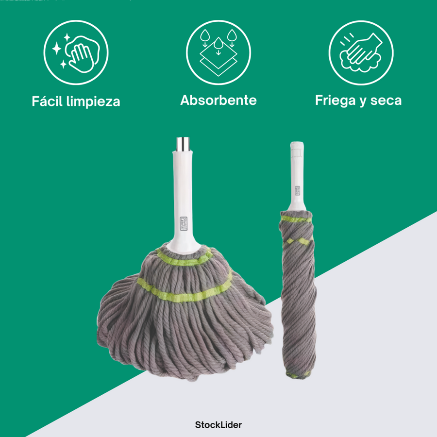 Fregona con escurridor para limpiar mejor