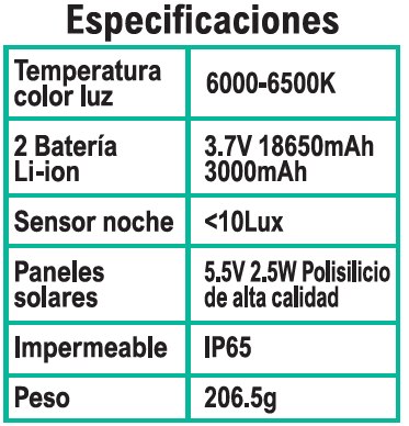 Farola solar 48 LED COB exterior